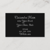 Stylish, Elegant Vintage Visitekaartje (Achterkant)