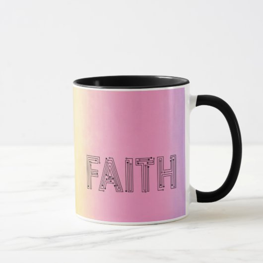 Stylish faith typography coffee mug mok (Rechts)