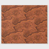 Stylish Faux Walnut Pattern Cadeaupapier (Vlak)