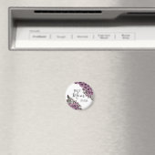 Stylish Floral Best Mam ooit Magneet (Insitu (Vaatwasser))