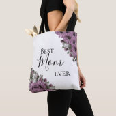 Stylish Floral Best Mam ooit Tote Bag (Dichtbij)