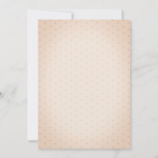 Stylish Floral Cross,Dotted Baptism Invitation Kaart (Achterkant)