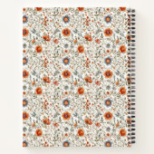 Stylish Floral Neutrals Personalized Recipe  Notitieboek (Achterkant)
