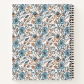 Stylish Floral Neutrals Personalized Recipe  Notitieboek (Achterkant)