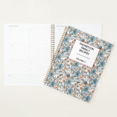 Stylish Floral Neutrals Personalized Recipe  Planner (Display)