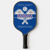 Stylish Floral the Best Grandma First Name Pickleball Paddle (Voorkant)