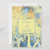 Stylish Forest Sunset Party Invitation Kaart (Achterkant)