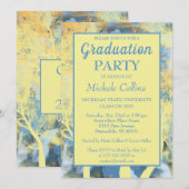 Stylish Forest Sunset Party Invitation Kaart (Voorkant / Achterkant)