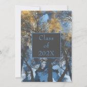 Stylish Forest Sunset Party Invitation Kaart (Achterkant)