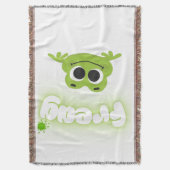 stylish frog themed home blanket deken (Voorkant Verticaal)