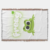 stylish frog themed home blanket deken (Voorkant)