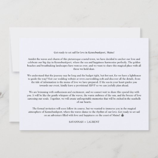 Stylish & Fun Unmatched Wedding Photo Card Save The Date (Achterkant)