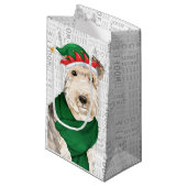 Stylish Funny Lakeland Terrier Lover Kerstmis Klein Cadeauzakje (Voorkant Gekanteld)