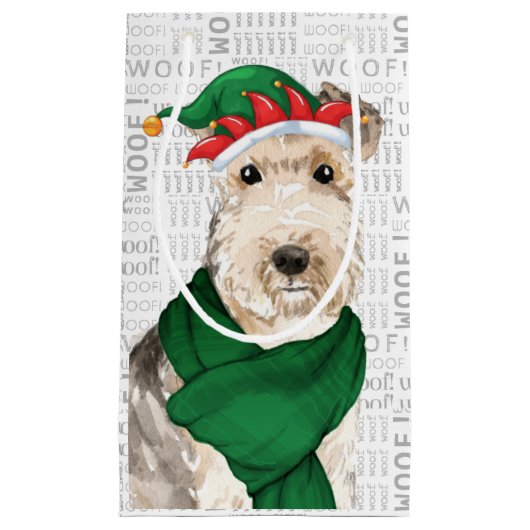 Stylish Funny Lakeland Terrier Lover Kerstmis Klein Cadeauzakje (Voorkant)