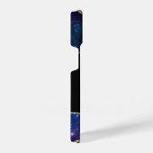 Stylish Galaxy Gold Agate Geode Monogram iPhone Hoesje (Rechterkant)