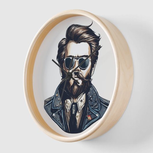 Stylish Gaze Wall Watch (Hoek)