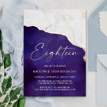 Stylish Geoed Marble 18th Birthday Real Folie Uitnodiging<br><div class="desc">Viel in stijl met deze leuke en trendy echte folie drukte op 18e verjaardag uitnodigingen. Het ontwerp is gemakkelijk te personaliseren en uw gasten zullen enthousiast zijn wanneer zij deze stijlvolle uitnodigingen ontvangen.</div>