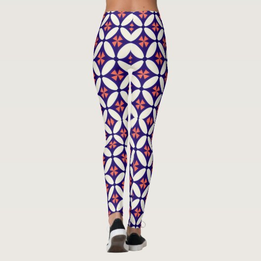 Stylish Geometric Pattern Leggings for Women (Achterkant)