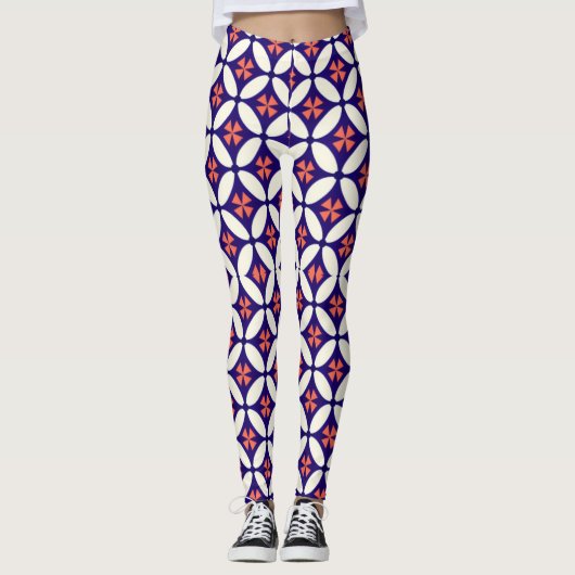  Stylish Geometric Pattern Leggings for Women  (Voorkant)
