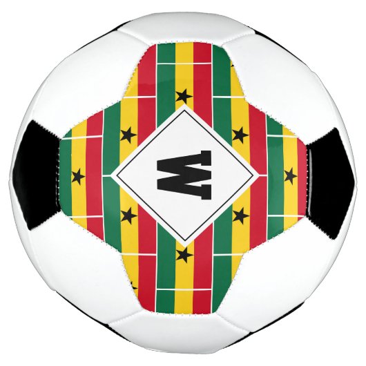 Stylish GHANA FLAG Monogram Voetbal (Gedraaid)
