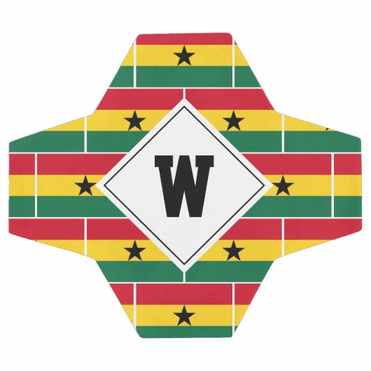 Stylish GHANA FLAG Monogram Voetbal (Enkel)