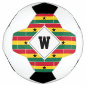 Stylish GHANA FLAG Monogram Voetbal (Voorkant)