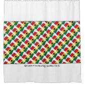 Stylish GHANA God's mercies Lamentations 3:23 Douchegordijn (Voorkant)