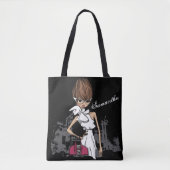 Stylish Girl Canvas tas (Voorkant)