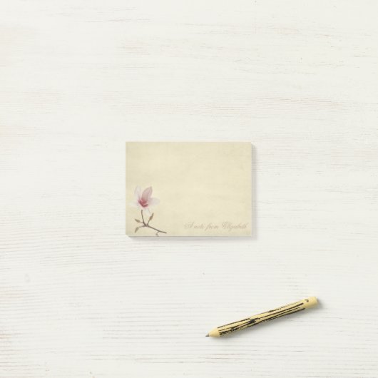 Stylish Girly , Magnolia Post-it® Notes (Op bureau)