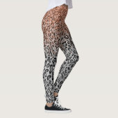 Stylish Girly Roos Gold Glitter Leopard Leggings (Rechts)