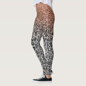 Stylish Girly Roos Gold Glitter Leopard Leggings (Links)