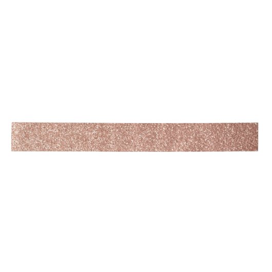 Stylish Girly Roos Gold Glitter Satijnen Lint (Voorkant)