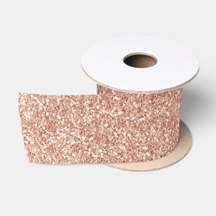 Stylish Girly Roos Gold Glitter Satijnen Lint