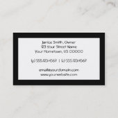 Stylish Gold Black Swirl Visitekaartje (Achterkant)