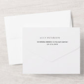 Stylish Gold Confetti 50th Golden Wedding All In One Uitnodiging (Achterkant)