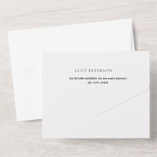 Stylish Gold Confetti 50th Golden Wedding All In One Uitnodiging (Achterkant)