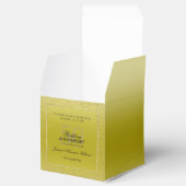 Stylish Gold Confetti 50th Wedding Hartelijk dank Bedankdoosjes (Geopend)