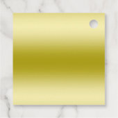 Stylish Gold Confetti 50th Wedding Hartelijk dank Bedankjes Labels (Achterkant)