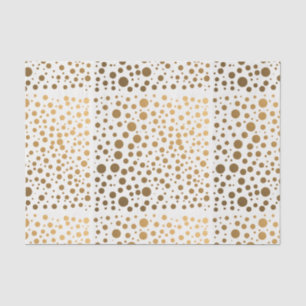 Stylish Gold Foil Confetti Stippen Tissuepapier