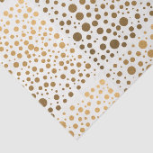Stylish Gold Foil Confetti Stippen Tissuepapier (Detail)