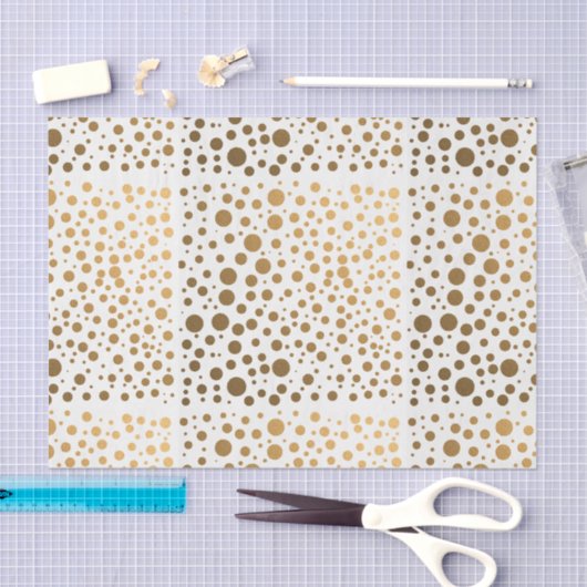 Stylish Gold Foil Confetti Stippen Tissuepapier (Craft)