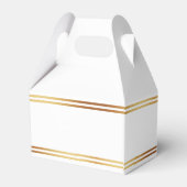 Stylish Gold Foil St. Patrick's Day 1st Birthday Bedankdoosjes (Achterkant)