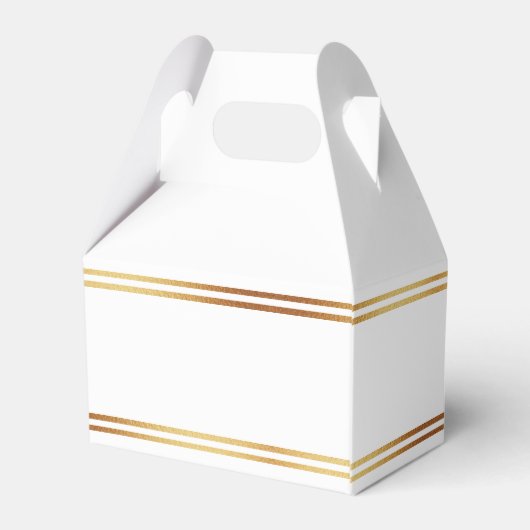 Stylish Gold Foil St. Patrick's Day 1st Birthday Bedankdoosjes (Achterkant)