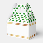 Stylish Gold Foil St. Patrick's Day 1st Birthday Bedankdoosjes (Achterkant)