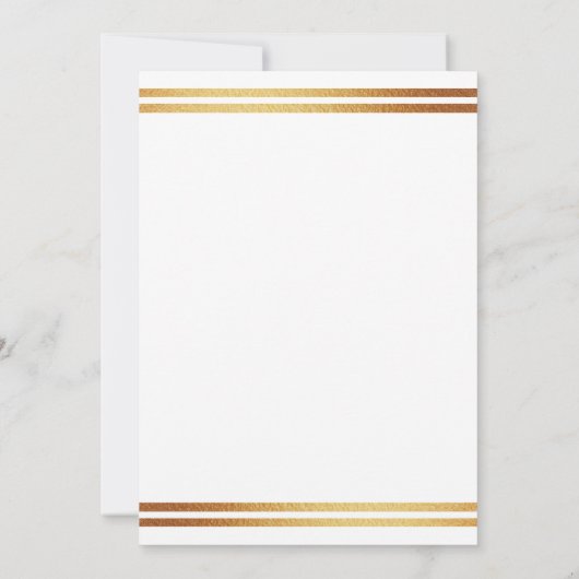 Stylish Gold Foil St. Patrick's Day 1st Birthday Bedankkaart (Achterkant)