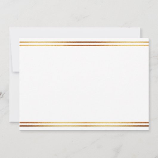 Stylish Gold Foil St. Patrick's Day 1st Birthday Bedankkaart (Achterkant)