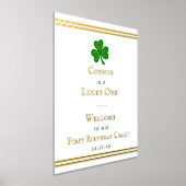 Stylish Gold Foil St. Patrick's Day 1st Birthday Folie Afdrukken (Laagn)