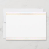 Stylish Gold Foil St. Patrick's Day 1st Birthday Kaart (Achterkant)