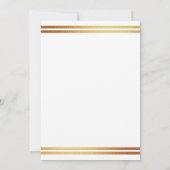 Stylish Gold Foil St. Patrick's Day 1st Birthday Kaart (Achterkant)