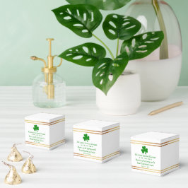 Stylish Gold Foil St. Patrick's Day Baby shower Bedankdoosjes